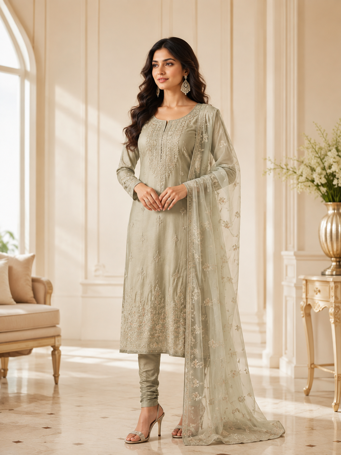 Embroidered collection